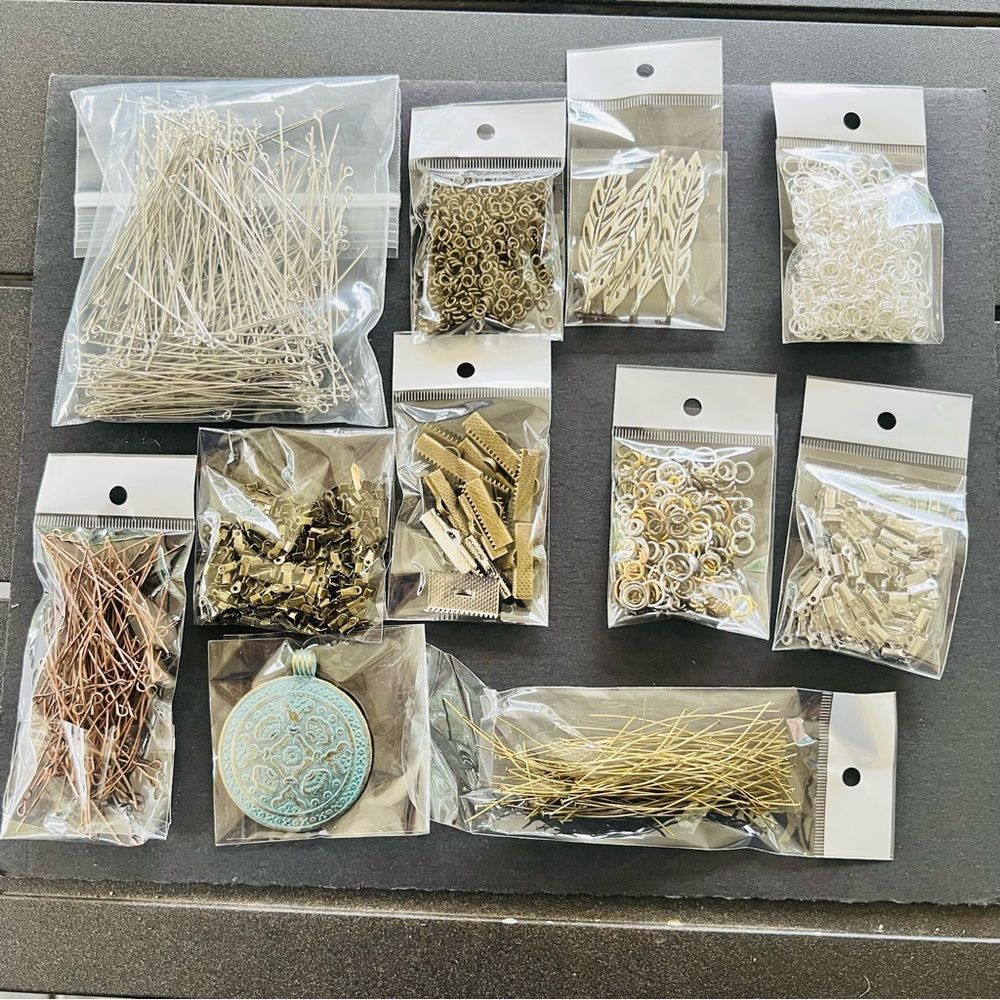 Over 10 Bundles of Assorted Jewelry Making Supplies